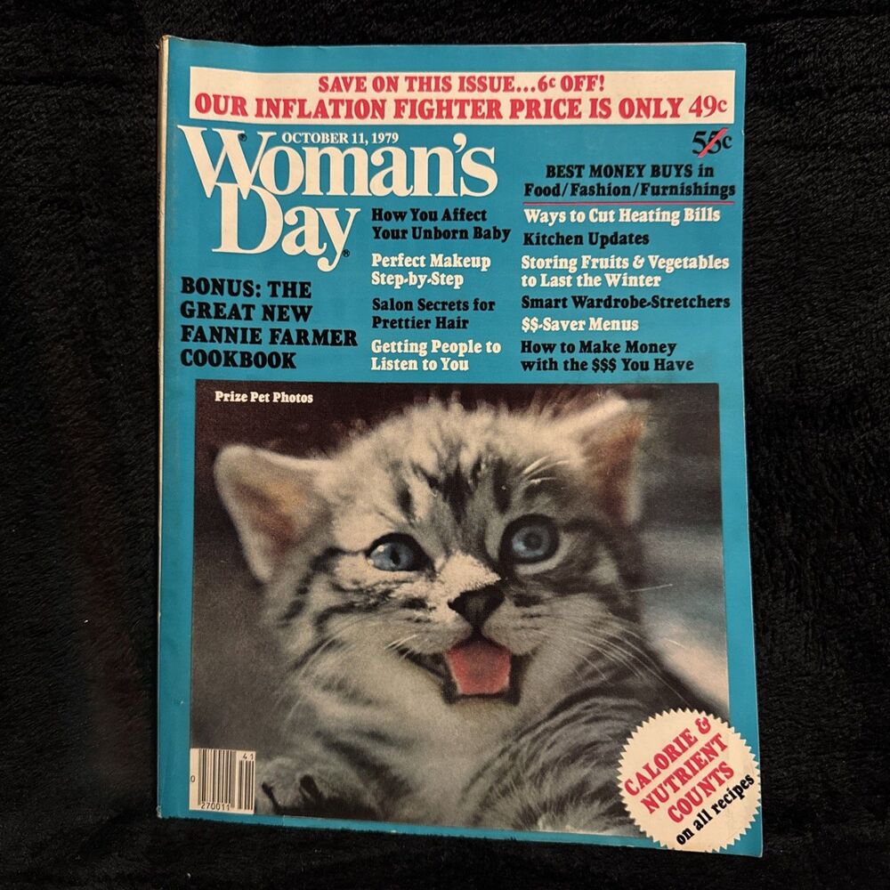 Woman’s Day Magazine October 11, 1979 Nostalgia Arrid Extra Dry Doral Travel Tip